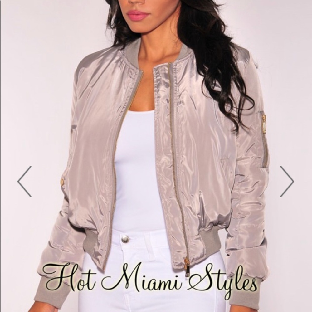 Ice Grey Bomber jacket